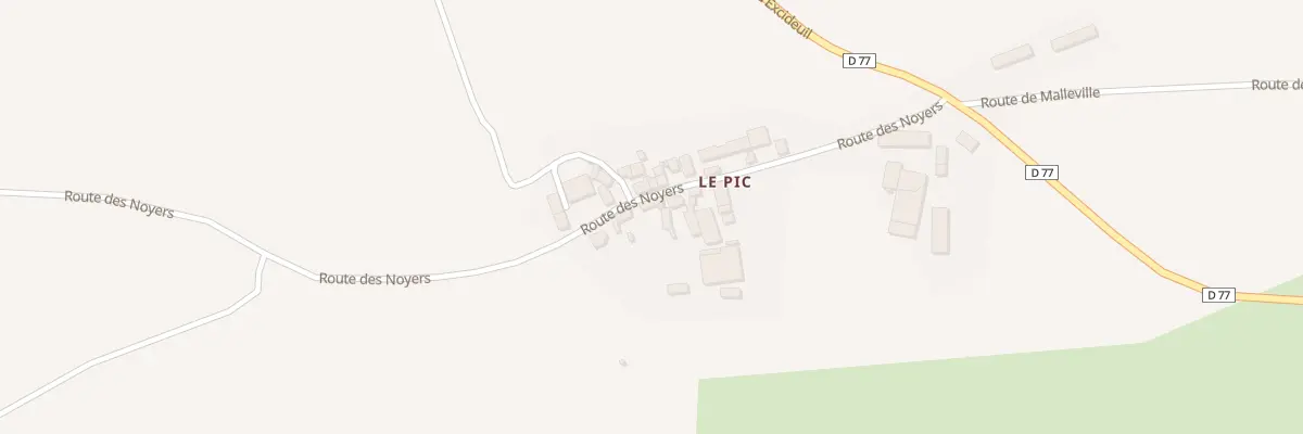 Plan du Pic Sud Est à Saint-Sulpice-d’Excideuil
