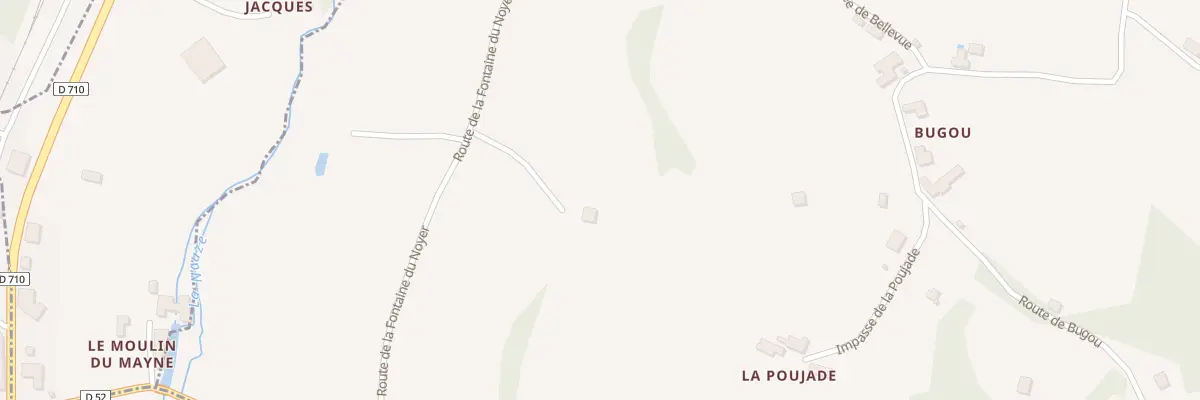 Plan du 54A La Poujade à Sagelat