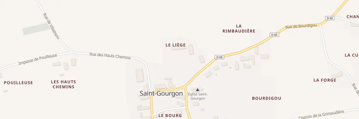 Plan du 4 Le Liege à Saint-Gourgon