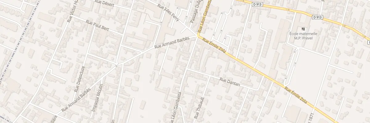 Plan du 18 Rue Léon Gambetta à Caudebec-lès-Elbeuf