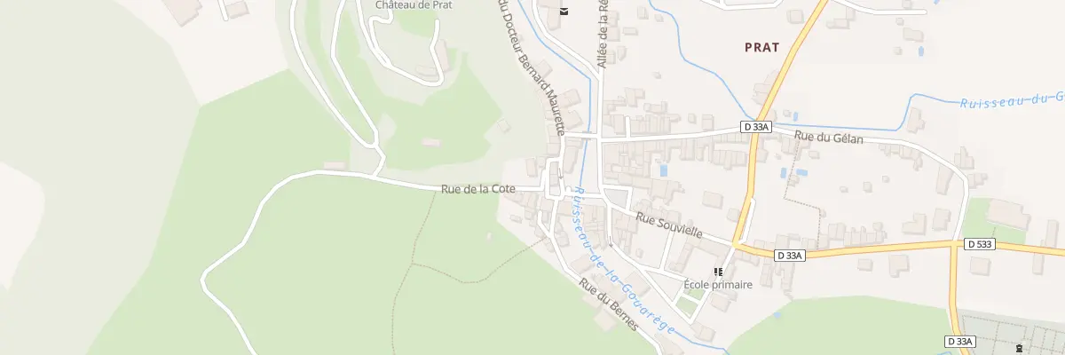 Plan du 8 Rue de la Cote à Prat-Bonrepaux