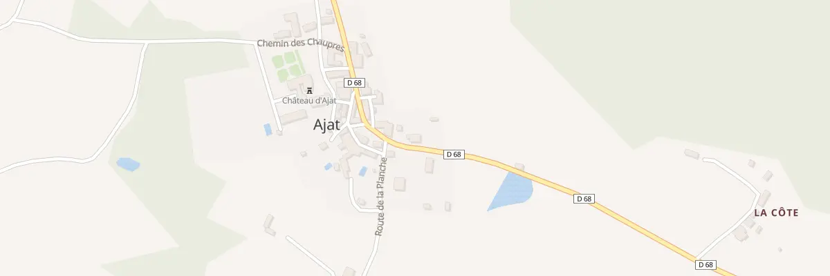 Plan du 33 Rte du Moulin à Ajat