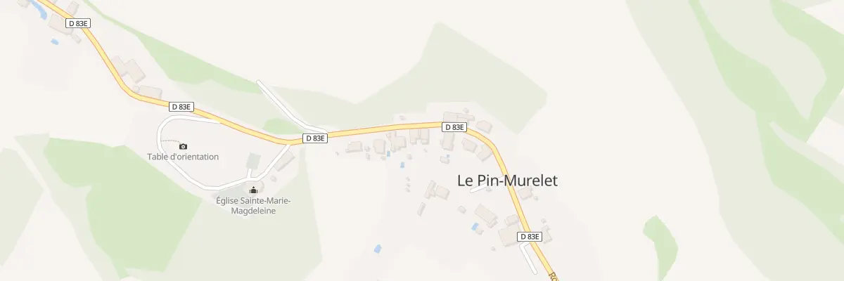 Plan du 990 Rte du Village au Pin-Murelet