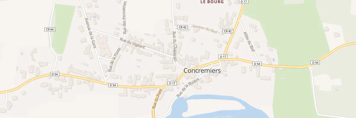 Plan du 2 Rue du Chapelain à Concremiers
