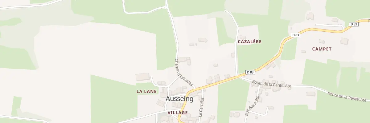 Plan du 1 Cazalere à Ausseing