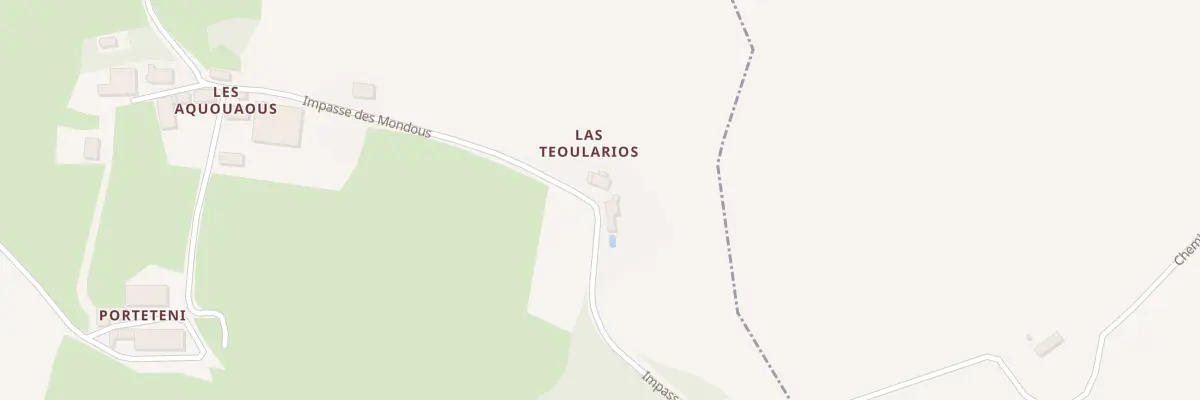 Plan du 2 Las Teoularios à Casties-Labrande