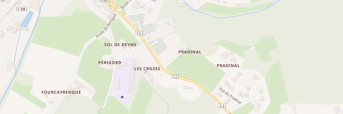 Plan du 221 Rte de Montcabrier à Sauveterre-la-Lémance