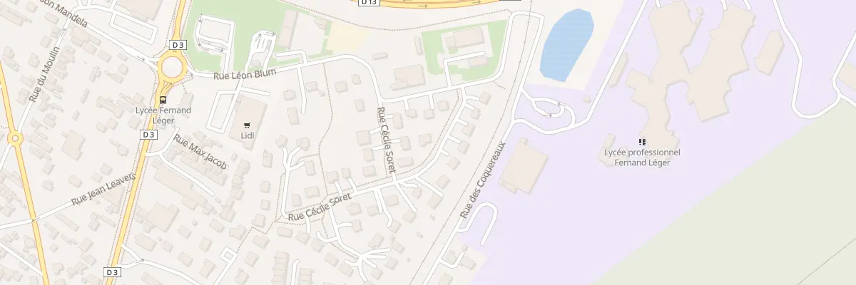 Plan du 7 Rue Cécile Soret à Grand-Couronne