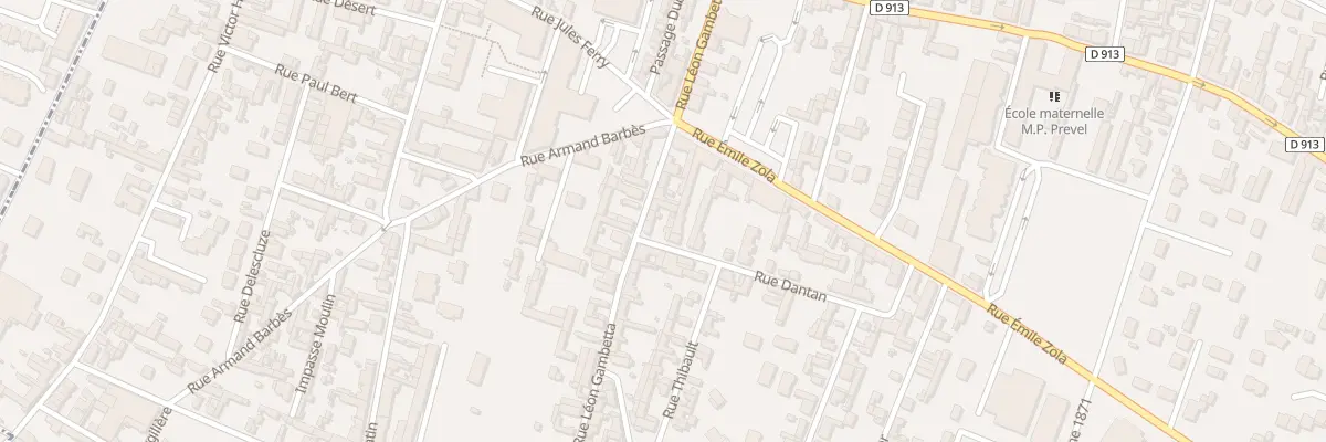 Plan du 25 Rue Léon Gambetta à Caudebec-lès-Elbeuf