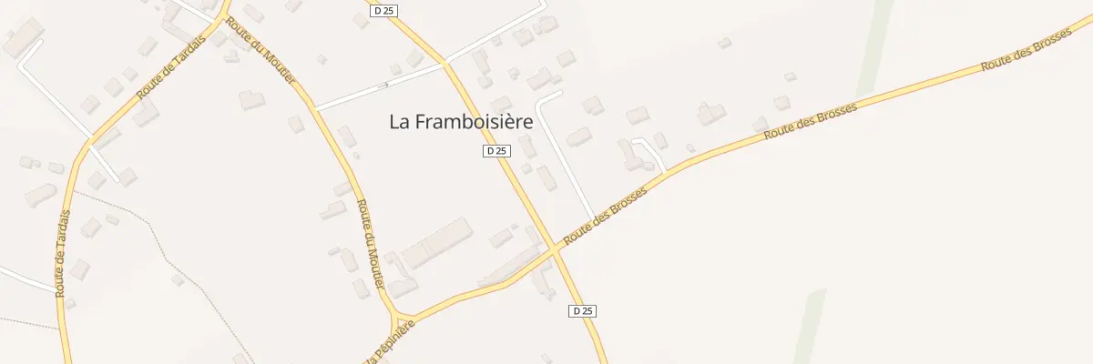 Plan du 1 Rue des Meiliers à La Framboisière