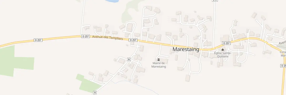Plan du 5068 Au Village à Marestaing