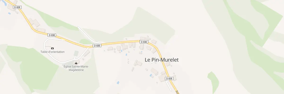 Plan du 580 Rte du Village au Pin-Murelet