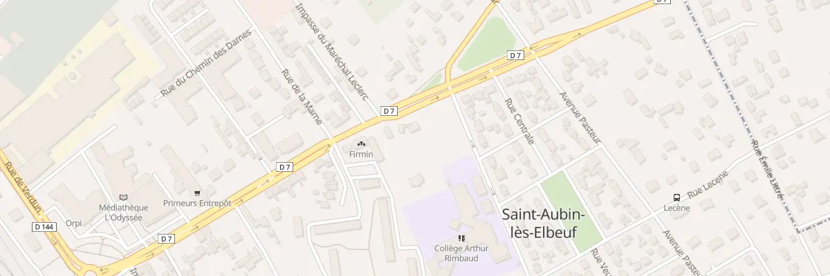 Plan du 64 Rue du Maréchal Leclerc à Saint-Aubin-lès-Elbeuf
