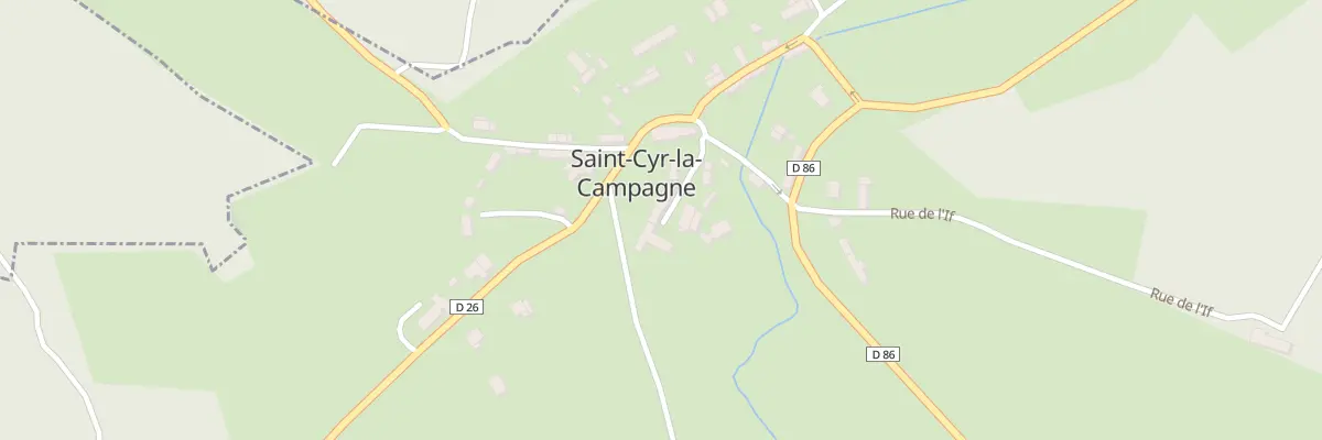 Plan du 91 Pl de l’Eglise à Saint-Cyr-la-Campagne