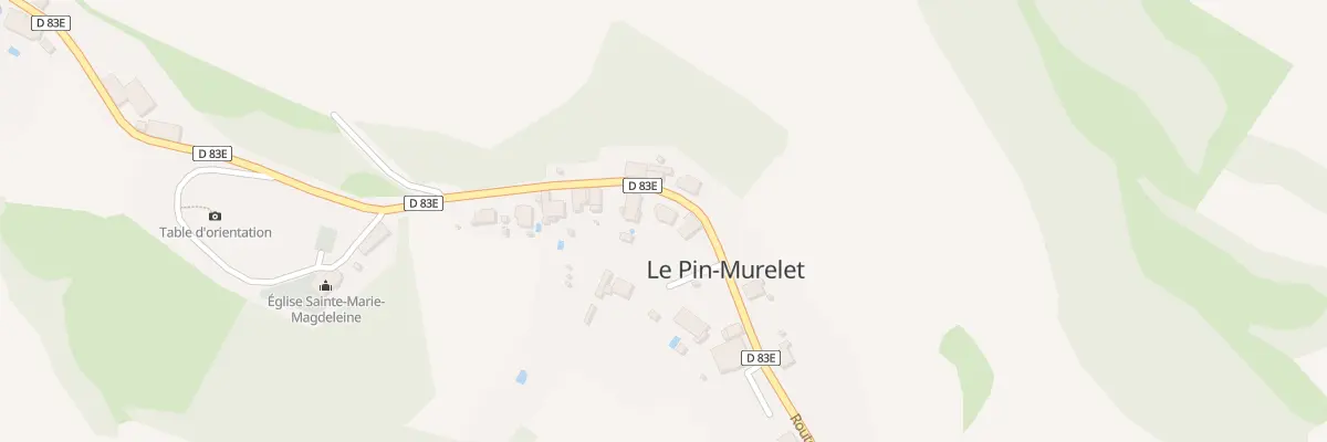 Plan du 970 Rte du Village au Pin-Murelet