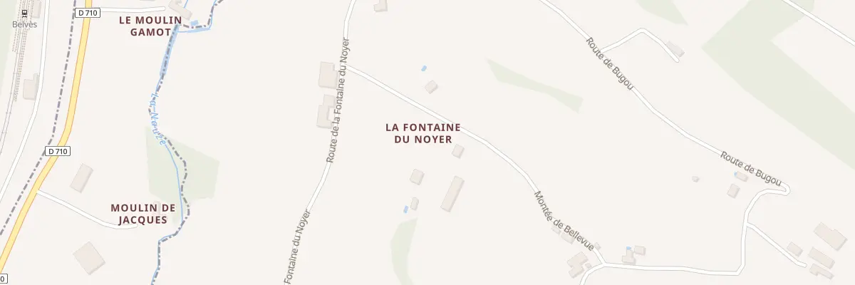 Plan du 54B La Poujade à Sagelat