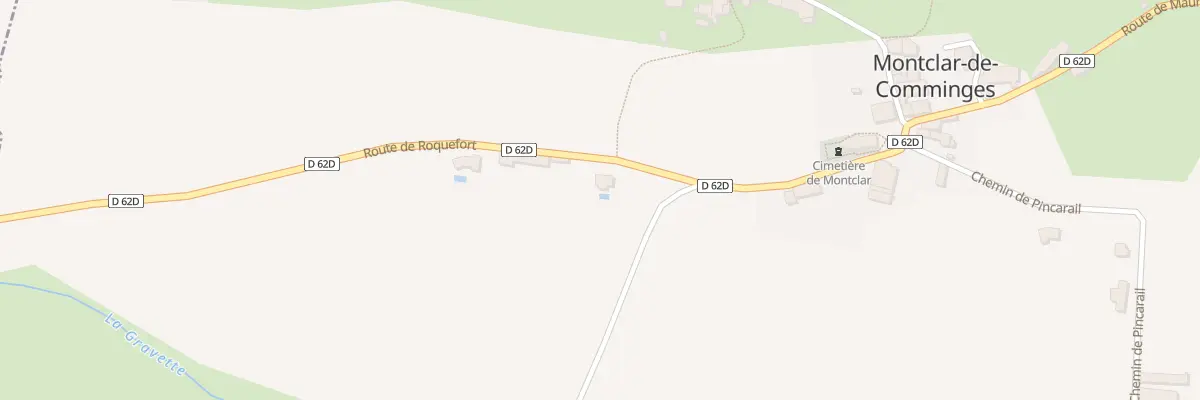 Plan du 5001F La Gravette à Montclar-de-Comminges