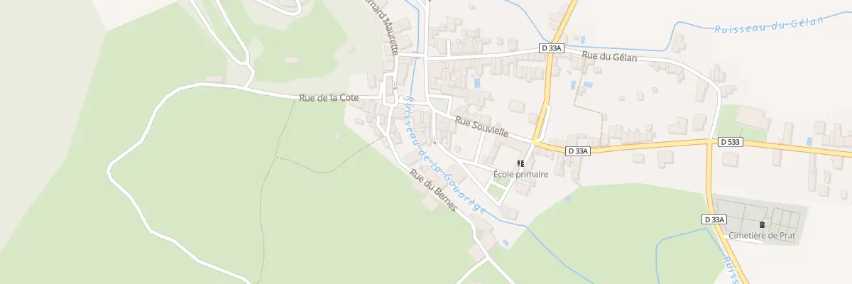 Plan du 8 Rue de l’Hopital à Prat-Bonrepaux