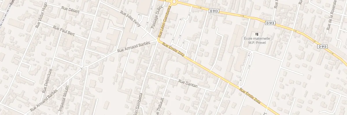 Plan du 1039 Rue Emile Zola à Caudebec-lès-Elbeuf
