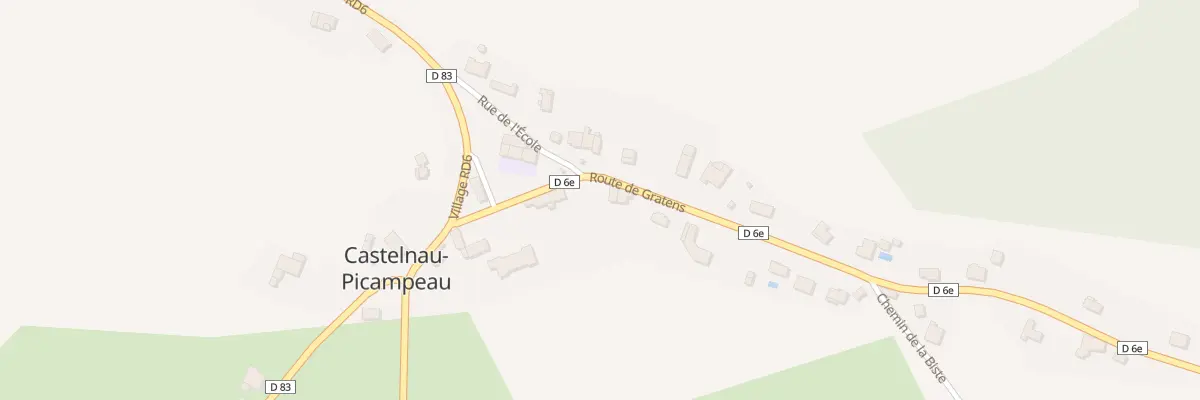 Plan du 36 Le Chateau à Castelnau-Picampeau