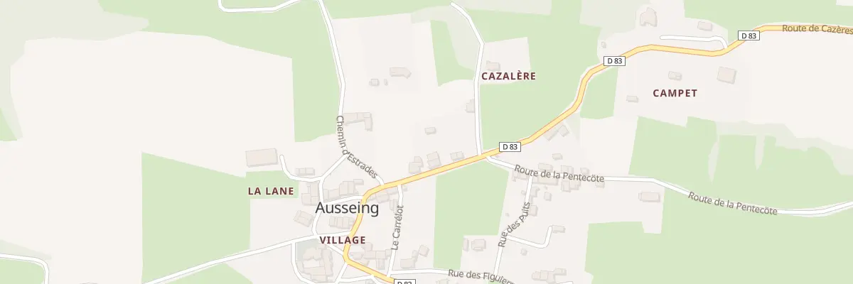 Plan du 12 Village à Ausseing