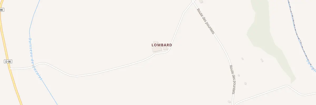 Plan du 5011 Lombard à Escazeaux