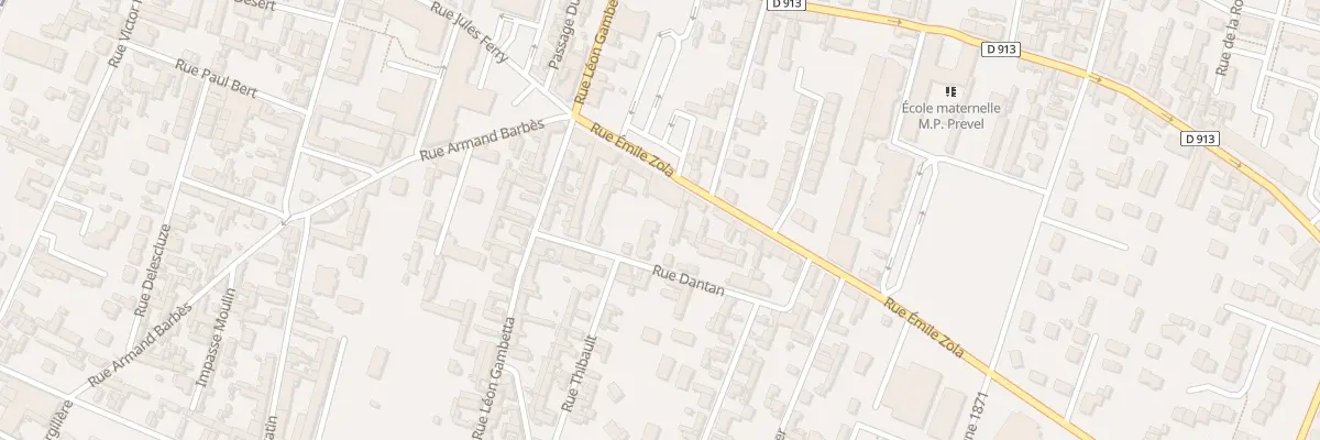 Plan du 1025 Rue Emile Zola à Caudebec-lès-Elbeuf