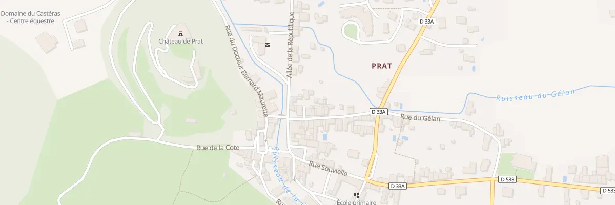 Plan du 7 Rue du Gélan à Prat-Bonrepaux