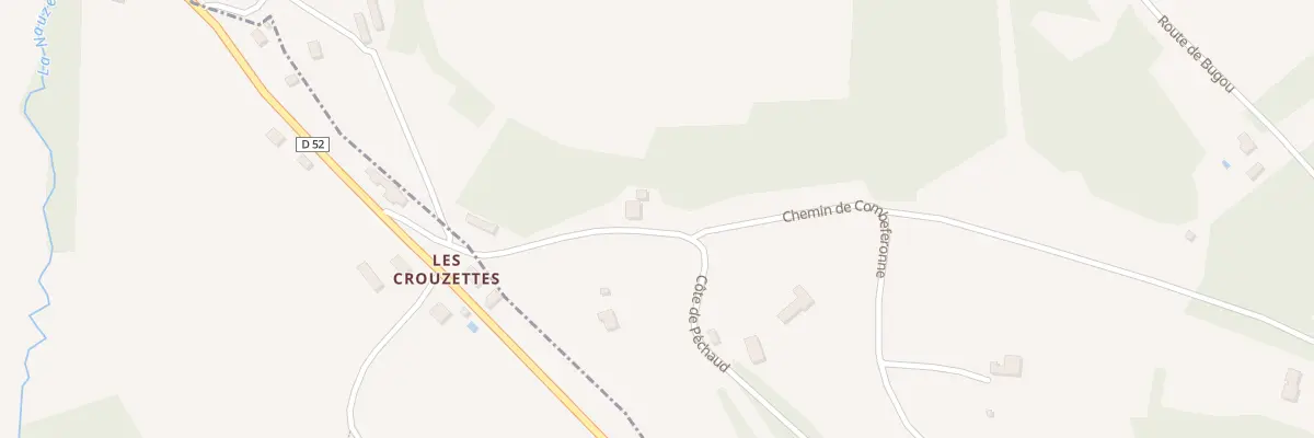 Plan du 52 La Poujade à Sagelat