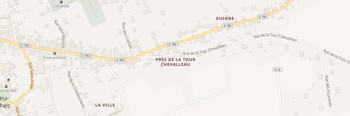 Plan du 7 Rue de la Tour Chevalleau à Beaulieu-lès-Loches