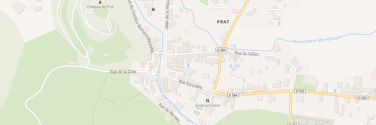 Plan du 12 Rue du Gélan à Prat-Bonrepaux
