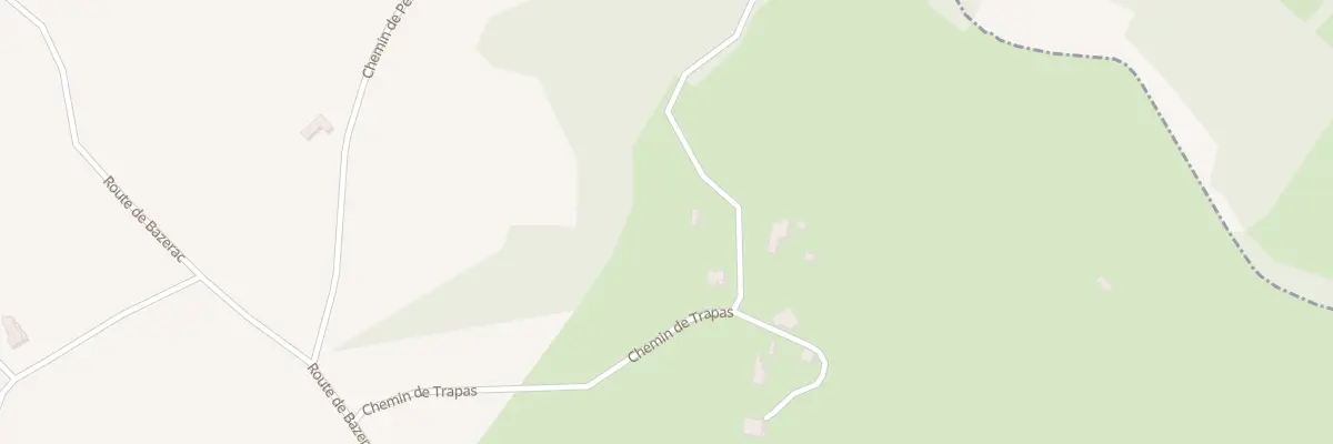 Plan du 235 Chem de Trapas à Thézac