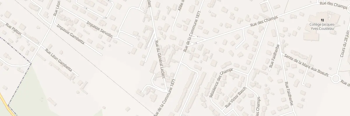 Plan du 764 Rue de la Commune 1871 à Caudebec-lès-Elbeuf