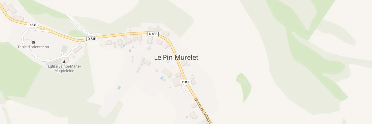 Plan du 905 Rte du Village au Pin-Murelet