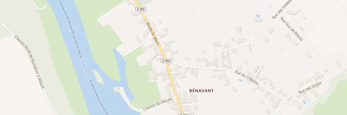 Plan du 25 Rte du Blanc à Pouligny-Saint-Pierre