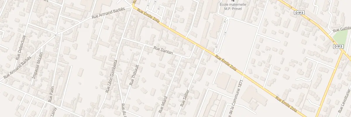 Plan du 20 Rue Dantan à Caudebec-lès-Elbeuf