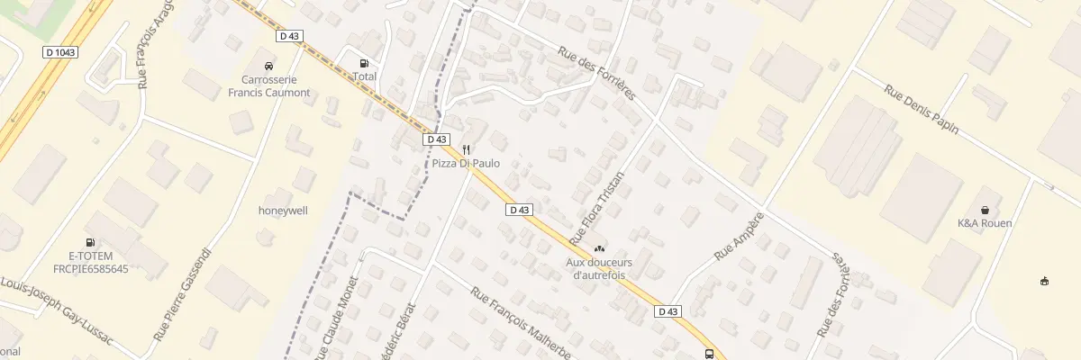 Plan du 70A Rte de Duclair à Maromme