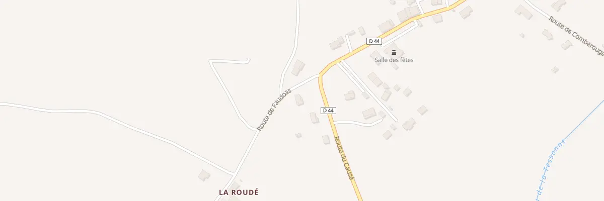 Plan du 5006 La Roude à Escazeaux