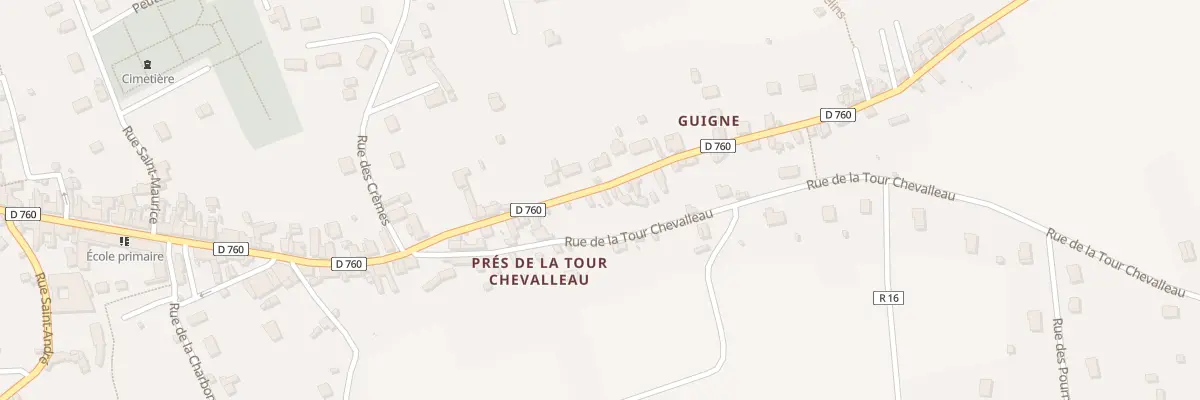 Plan du 65 Rue de Guigne à Beaulieu-lès-Loches