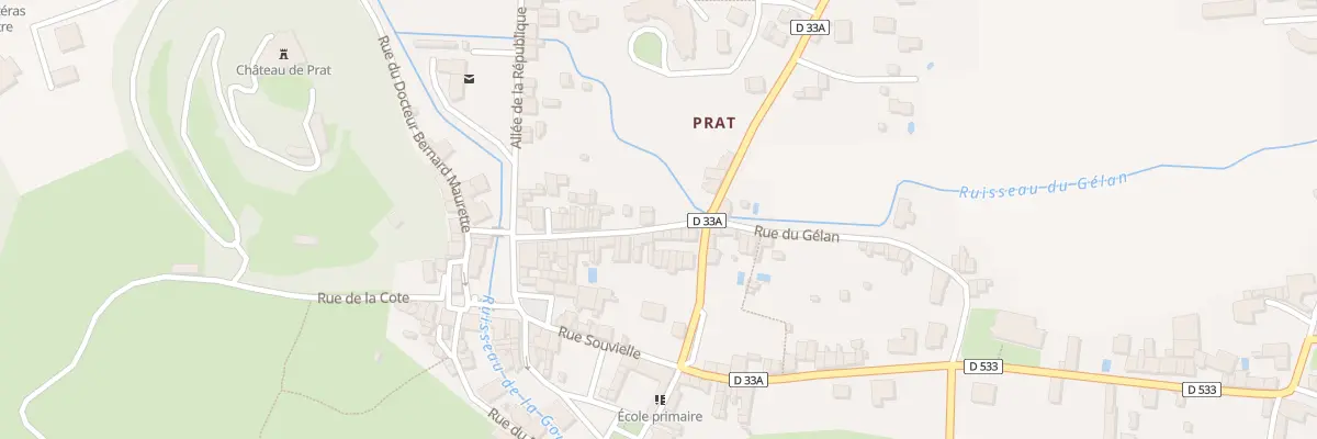 Plan du 21 Rue du Gélan à Prat-Bonrepaux