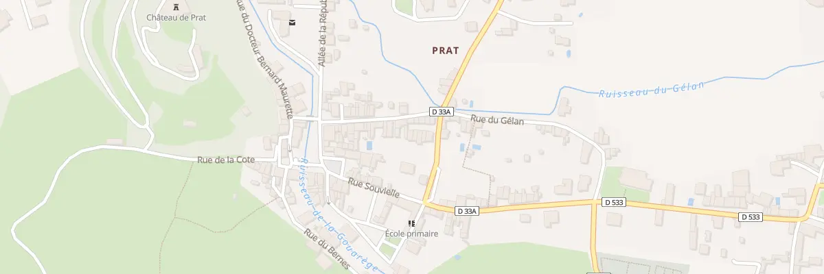 Plan du 20 Rue du Gélan à Prat-Bonrepaux