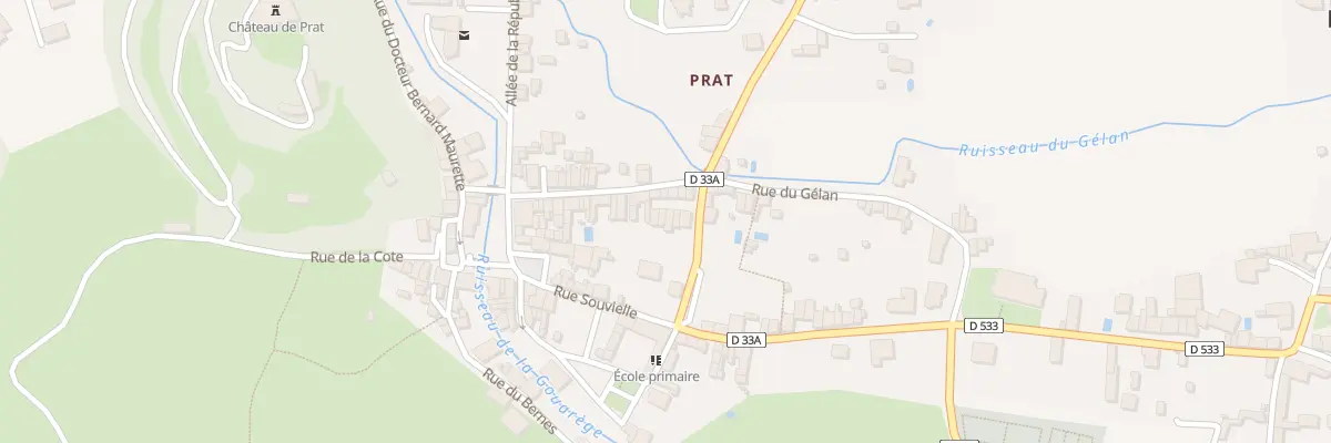 Plan du 22 Rue du Gélan à Prat-Bonrepaux