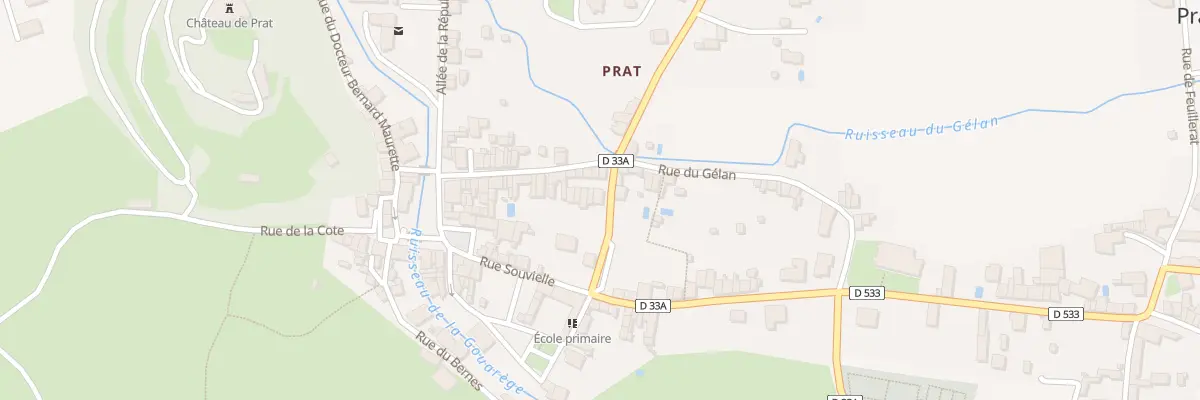 Plan du 26 Rue du Gélan à Prat-Bonrepaux
