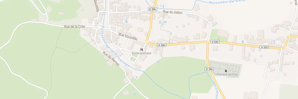 Plan du 12 Rue Souvielle à Prat-Bonrepaux