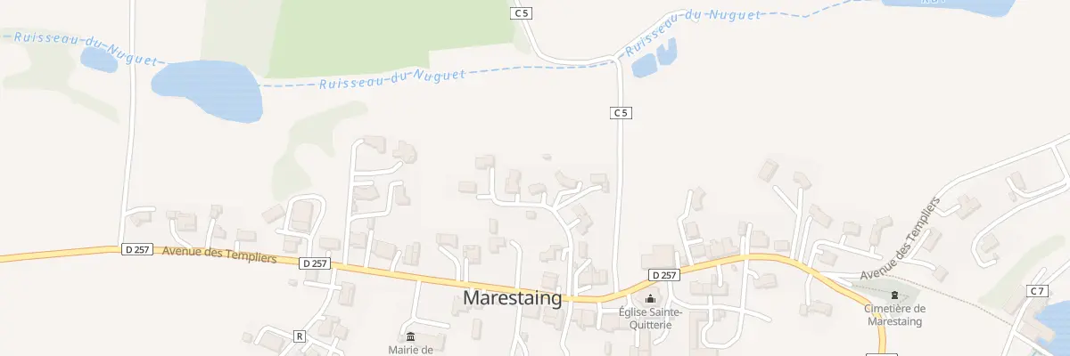 Plan du 5001 Au Village à Marestaing