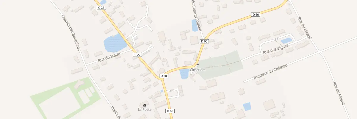 Plan du 8 Rte de Planterose à Claville