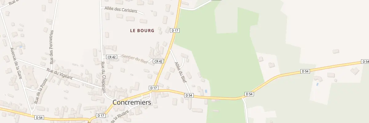 Plan du 10 Rue du Blanc à Concremiers
