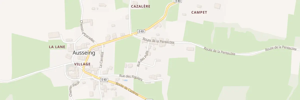 Plan du 6 Village à Ausseing