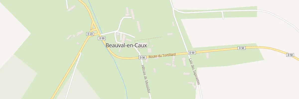 Plan du 1256 Rte du Tortillard à Beauval-en-Caux
