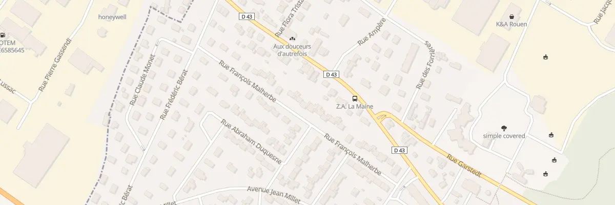 Plan du 26 Rue François Malherbe à Maromme